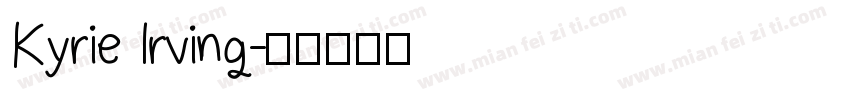 Kyrie Irving字体转换
